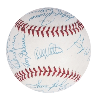 1989 Texas Rangers Team Signed Baseball With 14 Signatures Including President George Bush and Nolan Ryan (JSA)